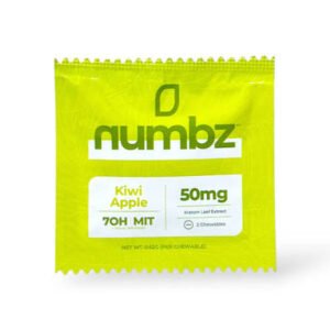 numbz 7-OH + MIT Chewable Tablets Kiwi Apple 2ct 25mg Per Tablet