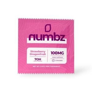 numbz 7-OH + MIT Chewable Tablets Strawberry Dragonfruit 2ct 25mg Per Tablet
