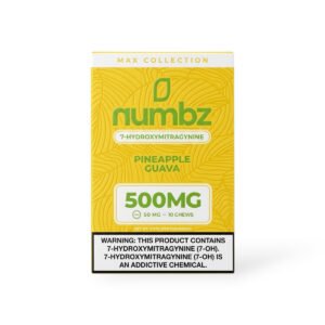 numbz 7- Hydroxymitragynine Chewable Pineapple Guava 50mg Tablet