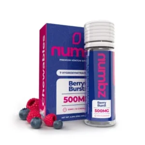 numbz 7- Hydroxymitragynine Chewable White Grape 100mg Tablet